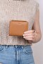 2805 Genuine Real Leather Zippered Women's Wallet Flother Brown - 6