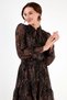 Regular Fit Collar Detailed Flounce Chiffon Midi Dress DRESS 611EL1448 - 3