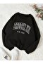Brooklyn Ny Black Oversize Sweatshirt - Thick Winter, Crew Neck