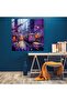 Urban Purple Graffiti Glass Print - Purple, Purple, Urban, Wall Decoration - 2