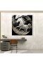 Engraved Glass Painting - Complex Unicorn - Unicorn, Wall Decoration, Lines, Engraving - 2