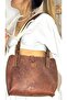 Single Compartment Black Women's Shoulder Bag - 100% Real Leather Handmade - 3