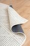 Ria Viscose Woven Carpet Curly Plush Post Non-Slip Base Washable Light Cream Entrance Carpet 1510 - 6