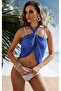 Cobalt Blue Tulle Pareo - Waist Tied