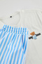 Ecru Regular Fit Striped Couple/Double Knitted 100% Cotton Pajamas Set Tmnaw25Pt00049 - 8