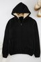 Black Fl Men's Regular Hooded Plain Knitwear Cardigan Tmnaw20Hi0066 - 6