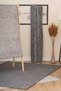 Ria Viscose Woven Carpet Plush Post Non-Slip Base Washable Gray Kitchen Carpet 1511 - 8