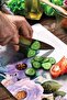 Glass Cutting Board and Presentation Holder Watercolor Purple Flower Patterned 20 X 30 cm - 3