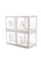 Baby Written Balloon Box Pink Balloon Concept Birthday Celebration Set - 4