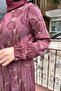 Claret Red Silk Dress - Zippered 36802 - 4