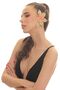 Women's Gold Color Lacquer Plated Zircon Stone Textured Leaf Stylized Left Ear Earcuff & Cartilage Earring - 6