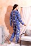 Winter Welsoft Plush Pearl Fleece Buttoned Pajama Set 'silky Texture' - 5