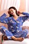 Winter Welsoft Plush Pearl Fleece Buttoned Pajama Set 'silky Texture' - 2
