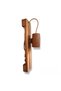 Rotating Adjustable Led Sconce Natural Wood Rustic Living Room Wall Sconce Log Chandelier 220 V Bulb Included - 2