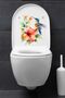 Toilet Seat Sticker Hummingbird and Soft Roses Themed Bathroom Toilet Sticker - 5
