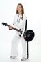 Girl's 100% Cotton Hooded Oversize Long Sleeve Tracksuit Set - 3