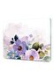 Glass Cutting Board and Presentation Holder Watercolor Purple Flower Patterned 20 X 30 cm - 5