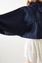 Women's Navy Blue Hooded Raincoat with Back Cover Mbms001 60501001 - 4