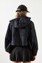 Women's Black Hooded Raincoat with Back Cover Mbms001 60501001 - 6