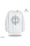 Viking Chest Printed Slimfit Crew Neck 2 Thread Unisex Sweatshirt