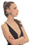 Women's Silver Color Lacquer Plated Zircon Stone Leaf Stylized Right Ear Earcuff & Cartilage Earring - 8