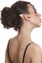 Women's Gold Color Lacquer Plated Rhinestone Leaf Stylize Right Ear Earcuff & Cartilage Earrings - 4