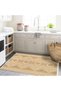 Alya Collection Yellow Tones Wicker Look Woven Base Modern Decorative Carpet Alya21 - 4