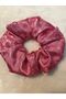 Pink Patterned Satin Bagel Buckle