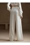 White Loose Cut Palazzo Women's Trousers - 3