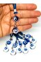 Glass Round Eyed Car Mirror Ornament Car Charm Evil Eye Protection