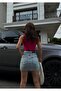 Women's Sleeveless Bodysuit with Snap Buttons at the Bottom - 6
