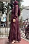 Claret Red Silk Dress - Zippered 36802 - 2