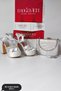 Women's Silver Stoned Satin Shoes and Bag Combination (Buy Size Large)
