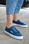 Women's Linen Casual Sports Shoes Denim Blue