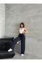 Lycra Palazzo Trousers with Wide Leg and Velcro Front - 2