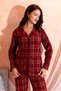 Winter Women's Shirt Fleece Pajama Set - Women's Buttoned Fleece Pajama Set - 6