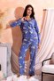 Winter Welsoft Plush Pearl Fleece Buttoned Pajama Set 'silky Texture' - 8