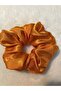 Orange Patterned Satin Bagel Buckle