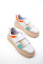 Skin-White-Green-Orange Women's Sneaker 19682 - 3