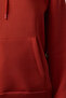 Kiremit Kalın İçi Polarlı Oversize/Geniş Kalıp Kapüşonlu Basic Örme Sweatshirt TWOAW24SW00103 - 3