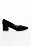 Women's Classic Short Stiletto Black Suede - 2