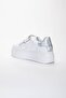 Women's Thick Sole Sports Velcro Strap White Shoes - 6