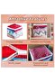 حقيبة مكعب PVC مع مقبض منظم شفاف داخل الخزانة 30x30x30-1 قطعة - 5
