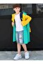 Unisex Children's Yellow Raincoat - Primary School Protected Bag