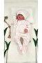 Baby Girl Romper Set with Hat, 100% Cotton, Bow, Pink - 2