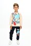 High Quality 3 Thread Boy's Tracksuit and Pajama Set - Winter Raised Cotton
