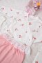 Lace Floral Patterned Double-Breasted Bodysuit Set for 0-3 Months Baby Girl - Gift Hospital Exit - 5