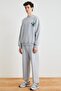 Walfred Men's 100% Organic Cotton 3 Yarn Non-Stretch Ribbed Front Grimelange Sweatpants