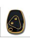 Clio 3 Dacia Duster 2 Button Nano Key Case Cover Black Gold Gold Color