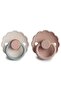 Daisy Double Rubber Pacifier - Cotton Candy / Blush 6-18 Months
